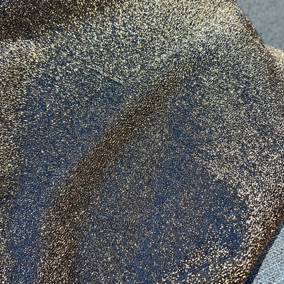 Zara body con sparkle gold glitter side ruffle dress - Picture 12 of 12